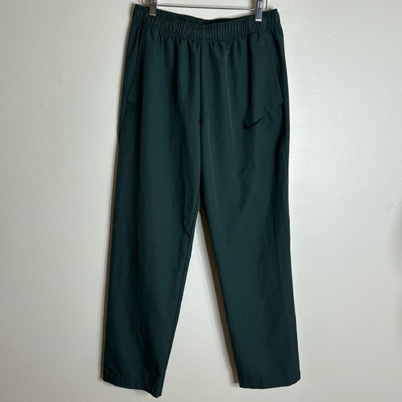 NIKE DRI-FIT TRAINING PANTS Forest Green size large - Picture 1 of 11
